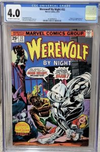 Werewolf by Night #32 (1975) 1st Moon Knight Marvel Comics Key