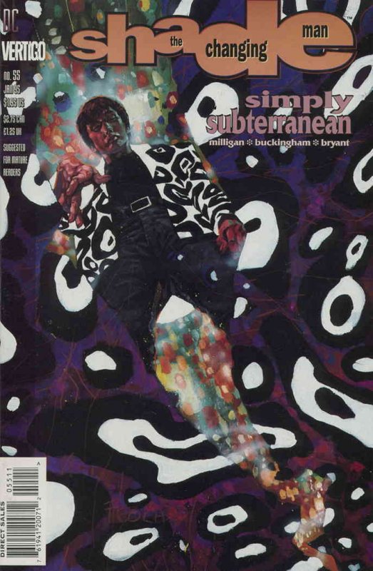 Shade, The Changing Man (2nd Series) #55 (with card) VF ; DC | Peter Milligan