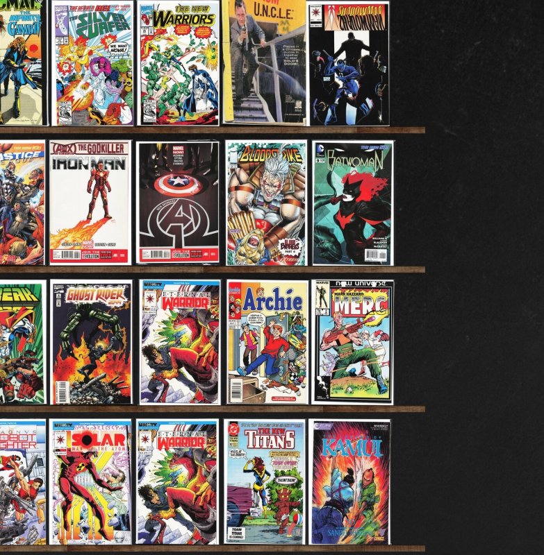 Huge Lot 130+ Comics with The Uncanny X-Men, Robo Hunter & More!