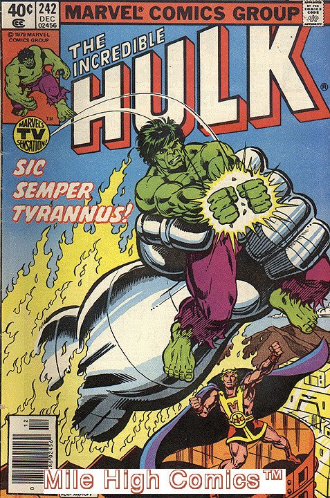 HULK  (1962 Series) (#1-6, #102-474, #600-635)(INCREDIB #242 NEWSSTAND Fair