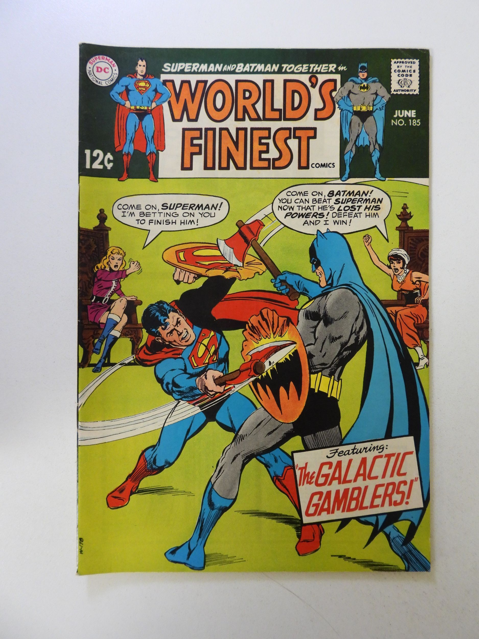 Worlds Finest Comics 185 1969 Fnvf Condition Comic Books Silver Age Dc Comics