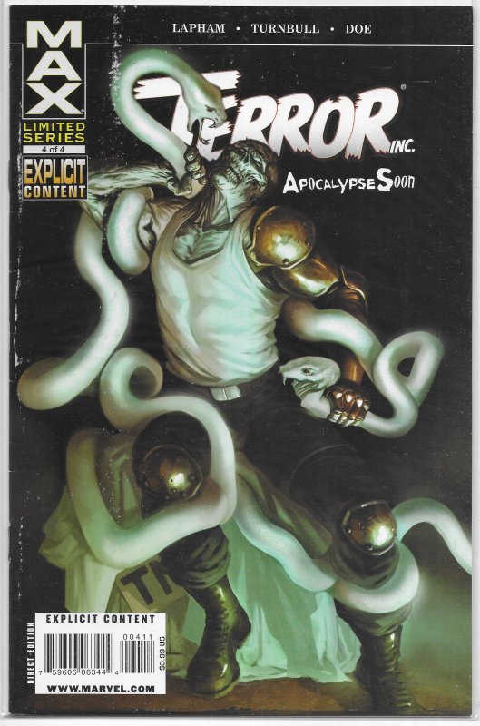 Terror Inc  : Apocalypse Soon   #4 of 4 VG/FN Lapham