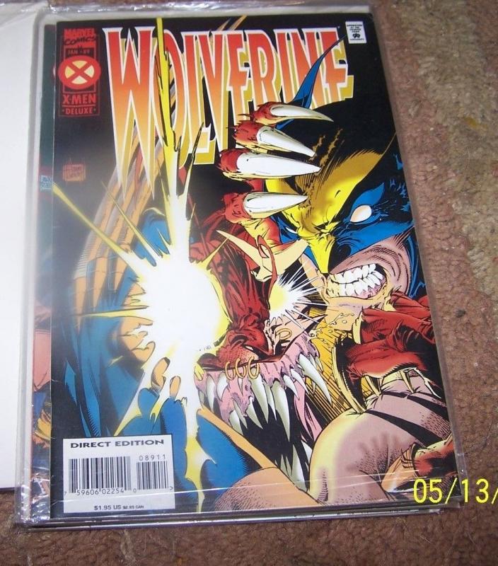 WOLVERINE # 89 1995 sabertooth  mask of ogun  X-MEN  SABERTOOTH  GHOST RIDER 