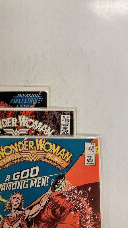 3 Wonder Woman DC Comic Books # 23 24 25  Batman Superman Atom Flash 70 CT2