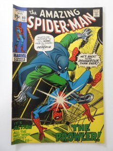 The Amazing Spider-Man #93 (1971) VG+ Condition Cover detached bottom staple