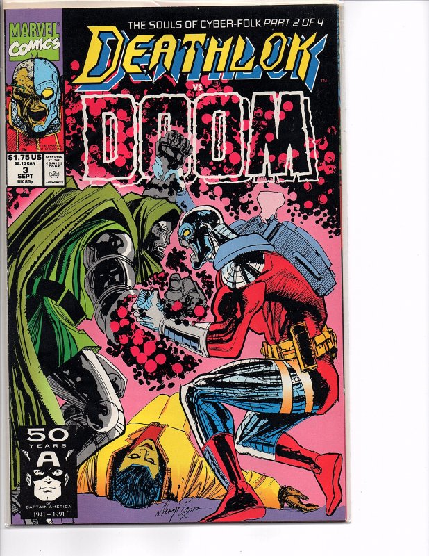 Marvel Comics Deathlok #3 Dwayne McDuffie NM Denys Cowan