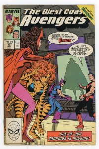 West Coast Avengers #42 (1985 v2) John Byrne Scarlet Witch Tigra VF