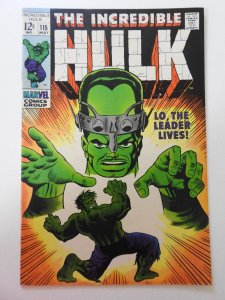 The Incredible Hulk #115 (1969) VG Condition moisture stain