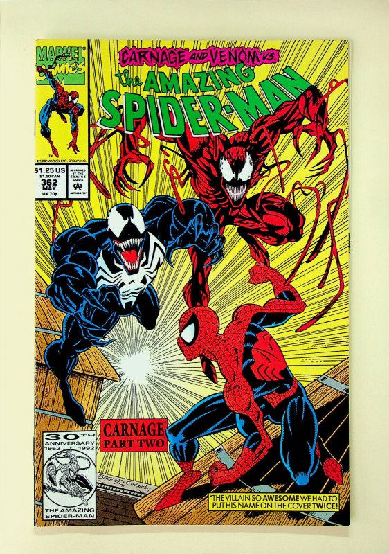 Amazing Spider-Man #362 - (May 1992, Marvel) - Very Fine/Near Mint