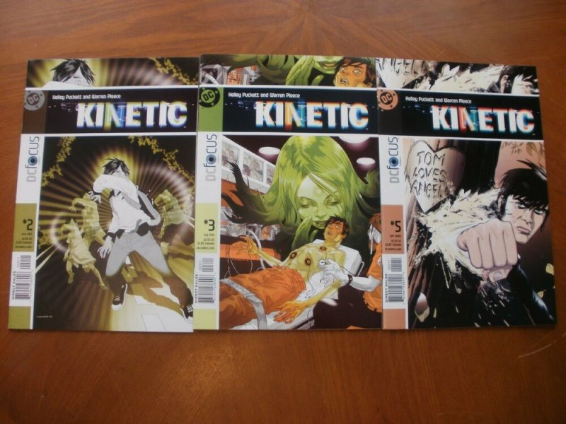 3 Near-Mint DC Focus KINETIC Comic #2 3 5 (2004) Puckett Pleece