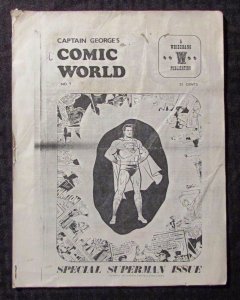 1970 Captain George's COMIC WORLD #7 G/VG Special Superman Issue
