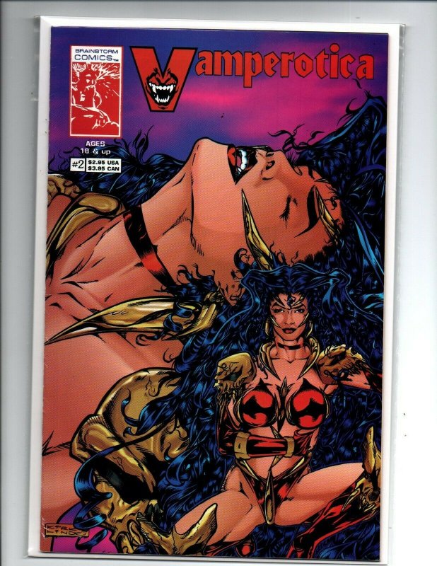 Vamperotica #2 - 2nd Print - Kirk Lindo - sexy vampire girl - Very Fine