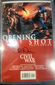 Civil War: Opening Shot Sketchbook Signed by Steve McNiven (2006)