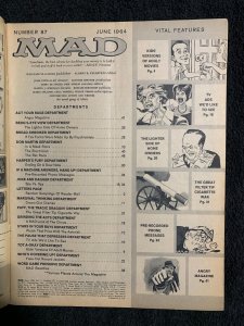 1964 MAD Magazine #87 VG- 3.5 Alfred E Neuman / Special Spring Issue