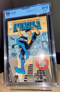 Invincible #0 - Key comic & Origin of Invincible! CBCS 9.6 - Brand New Slab!