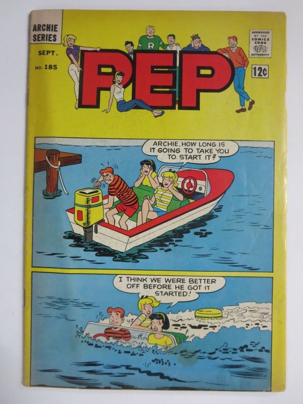 PEP 185 VG 8/1965 Archie at sea! COMICS BOOK