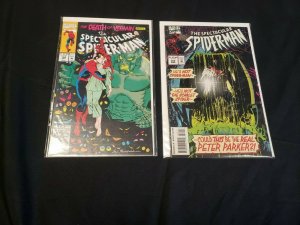 THE SPECTACULAR SPIDER-MAN 4PC (VF) ISSUES #188, 190, 194, & 222, B&B 1992-95 