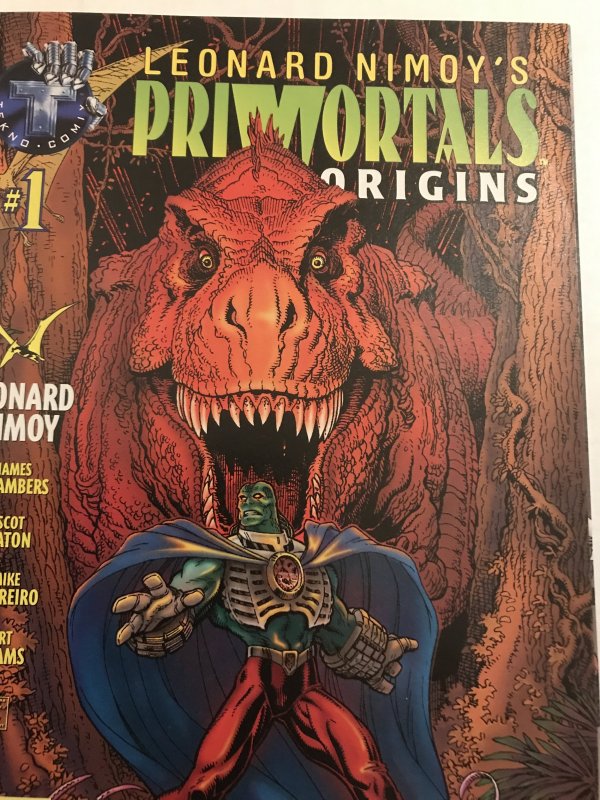 PRIMORTALS ORIGINS #1 :  Tekno Comix 1995 NM-; Newsstand Variant, Leonard Nimoy