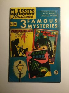 Classics Illustrated 21 Very good vg 4.0 Water Damage Gilberton