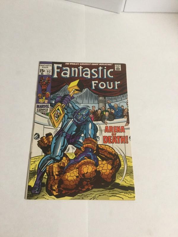 Fantastic Four 93 Vf/Nm Very Fine/Near Mint 9.0 Marvel Comics Silver Age