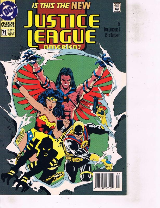 Lot Of 5 Justice Justice League America DC Comic Books #66 71 77 89 100 LH21