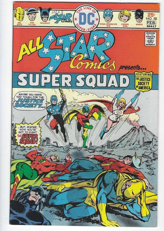 DC All Star Comics #58 - 1976 - 1st Appearance of Power Girl - G/VG