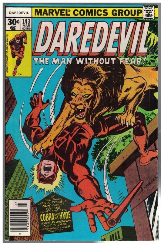 DAREDEVIL 143 VG  Mar. 1977