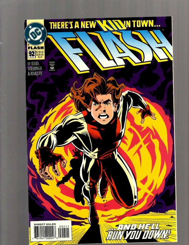 Flash # 92 NM 1st Print DC Comic Book 1st Bart Allen Appearance Impulse Kid SB5