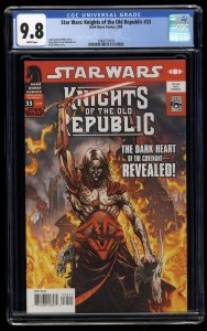 Star Wars: Knights of the Old Republic #33 CGC NM/M 9.8 White Pages