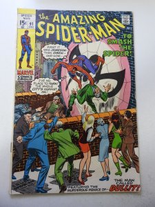 The Amazing Spider-Man #91 (1970) GD Cond 1 3/4 spine split