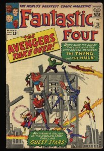 Fantastic Four #26 VG/FN 5.0 Avengers Crossover! Thing!