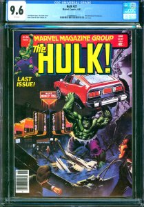 Hulk #27 Joe Jusko Cover Marvel Comics Magzine 1981 CGC 9.6
