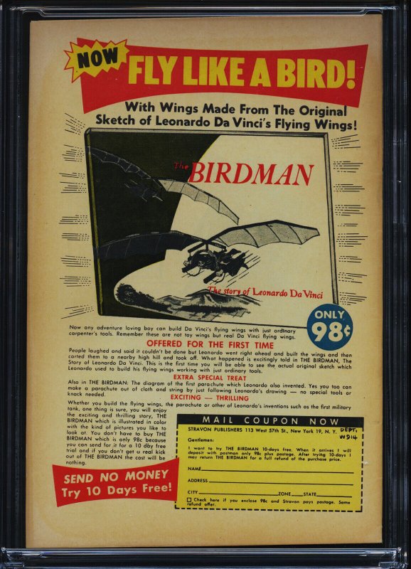 THUNDA #4 (A-1 #78) - CGC-6.0, OW-W - ME - Good Girl Art cover - Golden Age