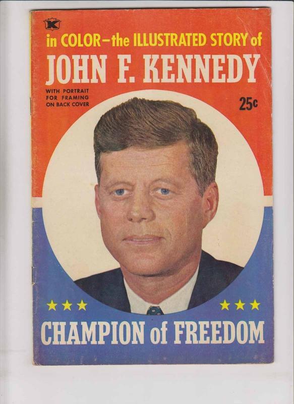 Illustrated Story of John F. Kennedy #1 FN- color comic - photo cover 1964 rare 