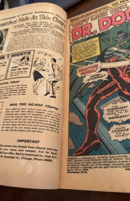 Daredevil #37 (1968) vs Dr Doom See description