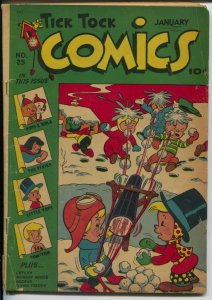 Tick Tock #25 1948-ME-title change-Pixie-Mighty Atom-Tom Tom-VG-