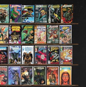 Huge Lot 140+ Comics with Aquaman, Witchblade, Iron Man, Silver Surfer & More!