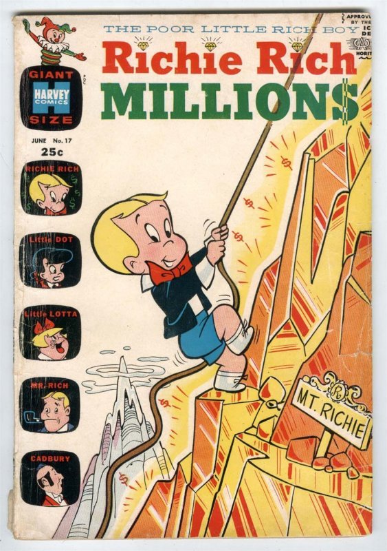 Richie Rich Millions #17 June 1966 Little Dot-Little Lotta-little Audrey-Gloria 