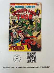 Marvel Team-Up # 7 VG- Comic Book Spider-Man Thor Torch Fantastic Four 4 3 J225