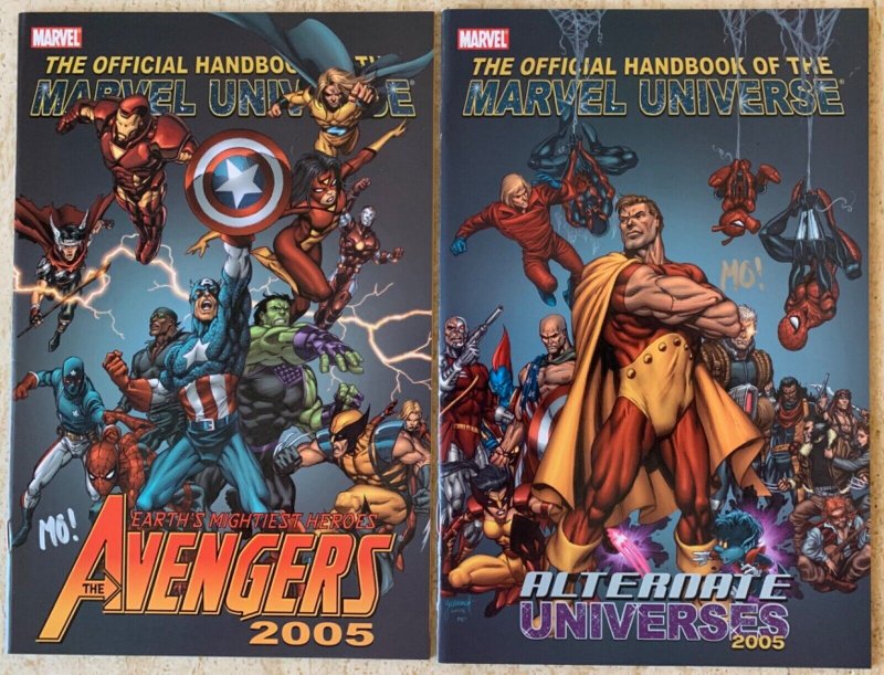 OFFICIAL HANDBOOK OF THE MARVEL UNIVERSE 2004, 2005 | COMPLETE SETS | 22 TOTAL