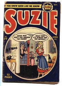 SUZIE #77 comic book 1950-ARCHIE COMICS-GINGER-KATY KEENE- incomplete