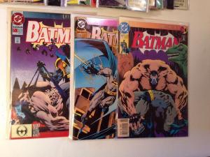 Batman Knightfall 1-19 Near Mint Lot Set Run 492 2nd Print 500 497 Is missing