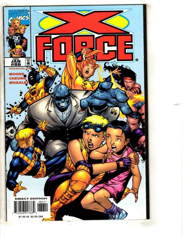 Lot Of 10 X-Force Marvel Comic Books # 86 87 88 89 90 91 92 93 94 95 X-Men CR59