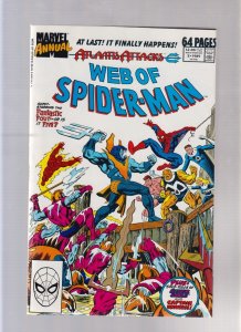 Web Of Spider Man Annual #5 - Origin of Silver Sable! (7.5/8.0) 1989