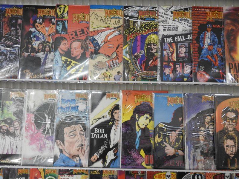 Huge Lot 80+ Rock n Roll Comix W/ Ozzy Osbourne, David Bowie, Grateful Dead+ VF-
