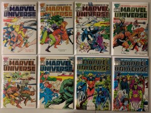 Official Marvel Universe Deluxe lot #1-20 missing #4 (avg FN) 19 diff (1985-'88)