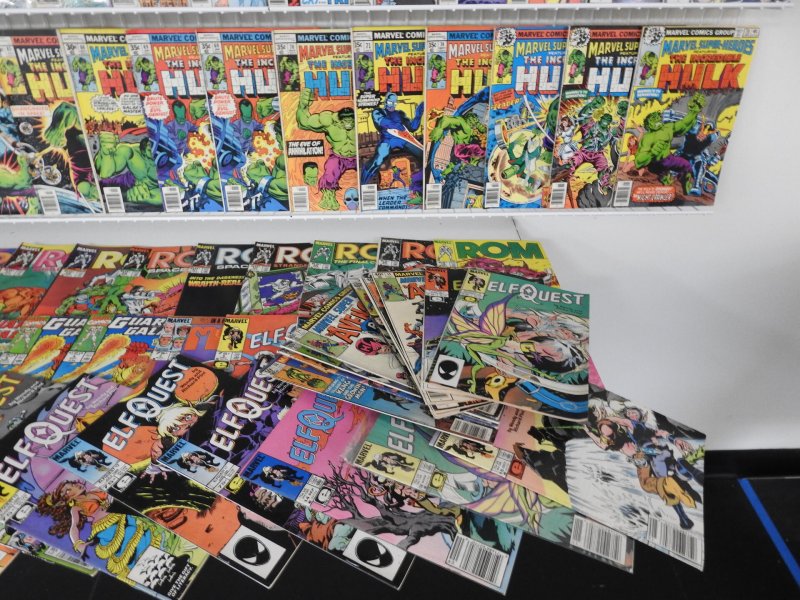 Huge Lot 160+ Comics W/Thor, Hulk, Iron Man, Cage Avg VG/Fine Condition!!