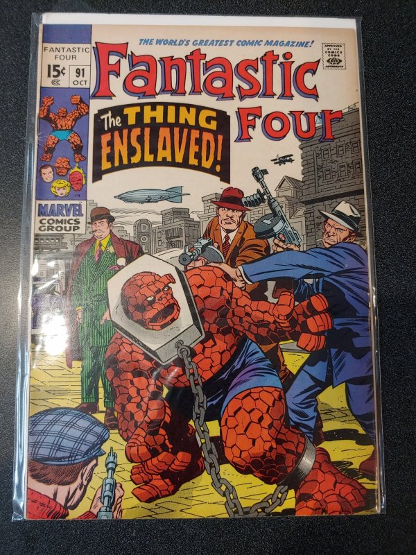 ​Fantastic Four #91  Silver Age October 1969 1st Appearance Kree F+/VF