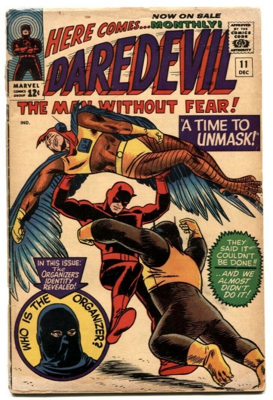 DAREDEVIL #11 1965 THE ORGANIZER Wally Wood G- 