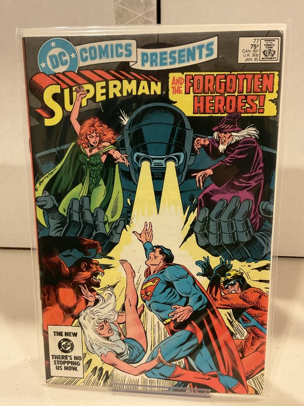 DC Comics Presents #77 1985 Superman! Forgotten Heroes!  9.0 (our highest grade)